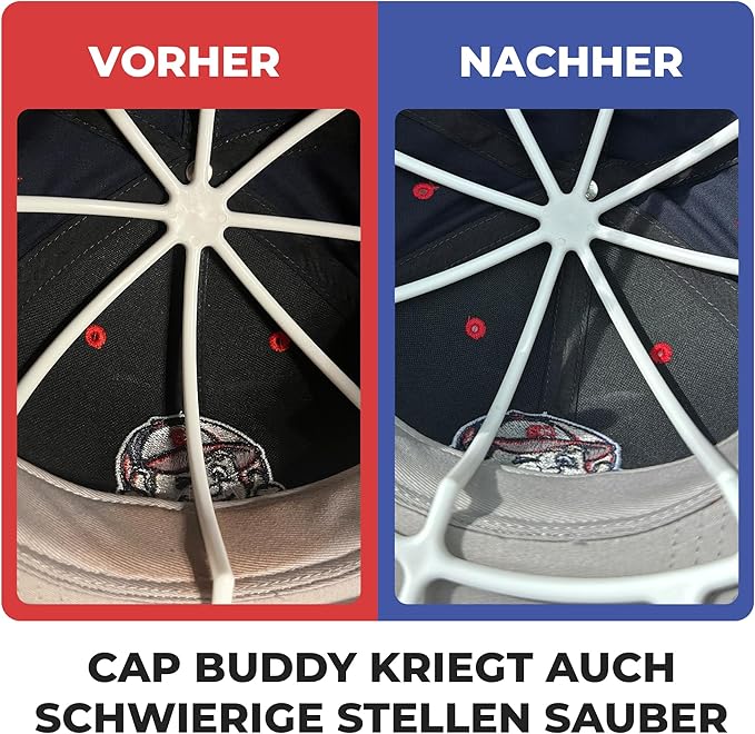 Eiito Hutwasch-Käfig Für Waschmaschine – Für Baseballkappen, Mit Netz, Weiß