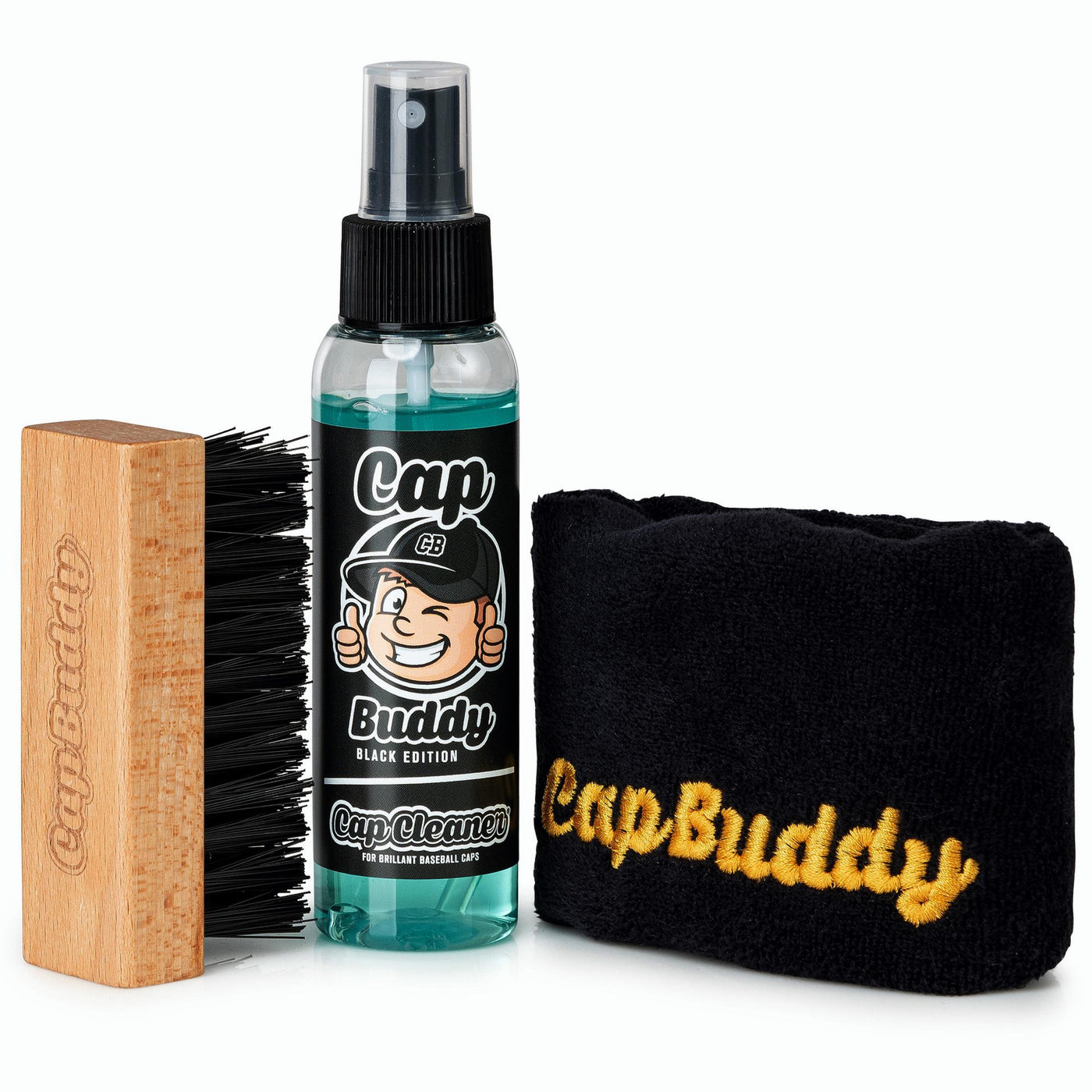 Cap Buddy Cap Cleaner Set BLACK EDITION - hochwertiges Geschenk Set - Cap Buddy Shop