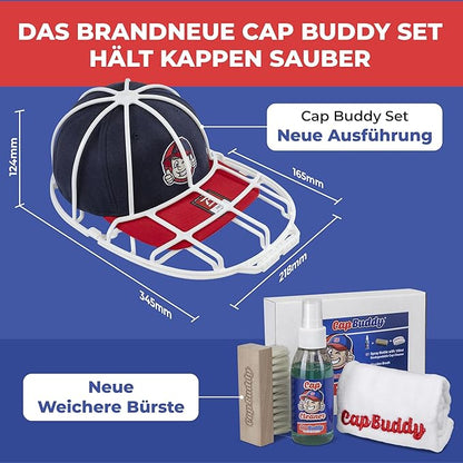 Basecap Reinigen Set - Cap Buddy Weiss & Cap-Cleaner Set Weiss - Komplett Paket