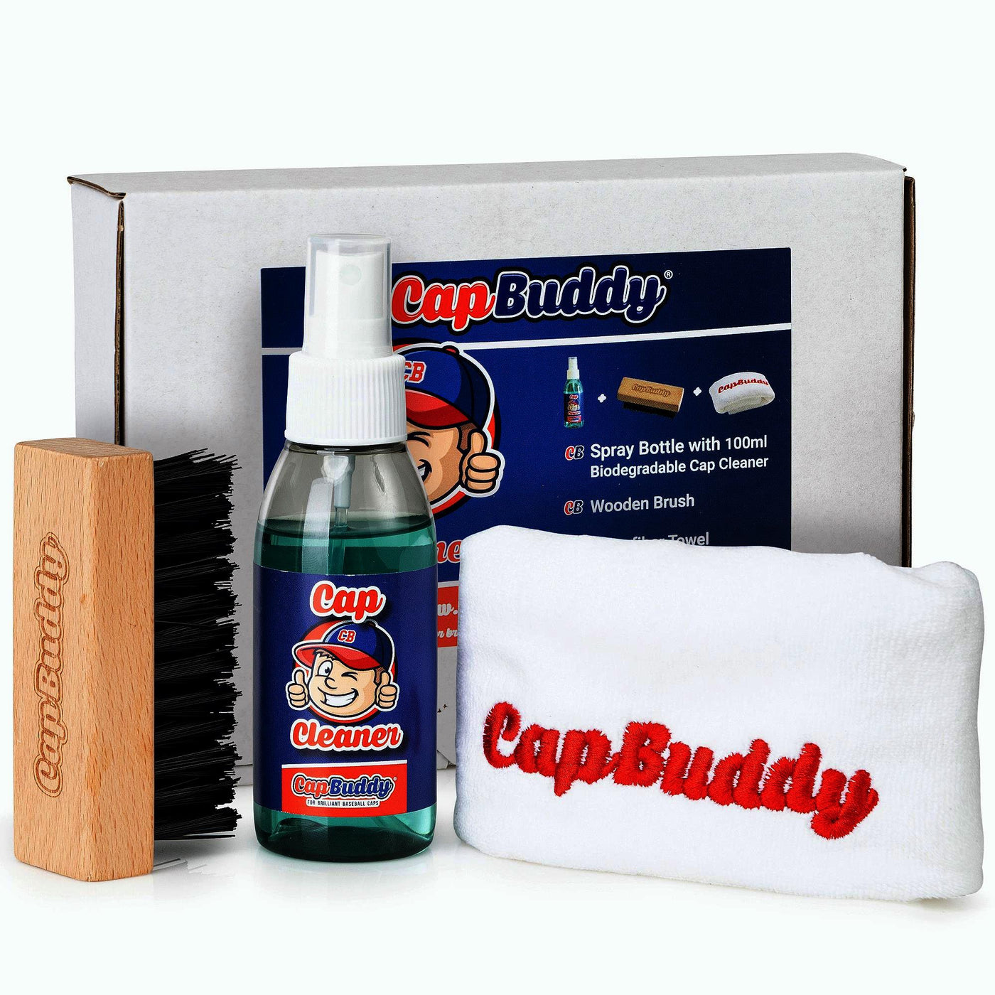 Basecap Reinigen Set - Original Cap Buddy + Cap-Cleaner Set Weiss - Cap Buddy Shop