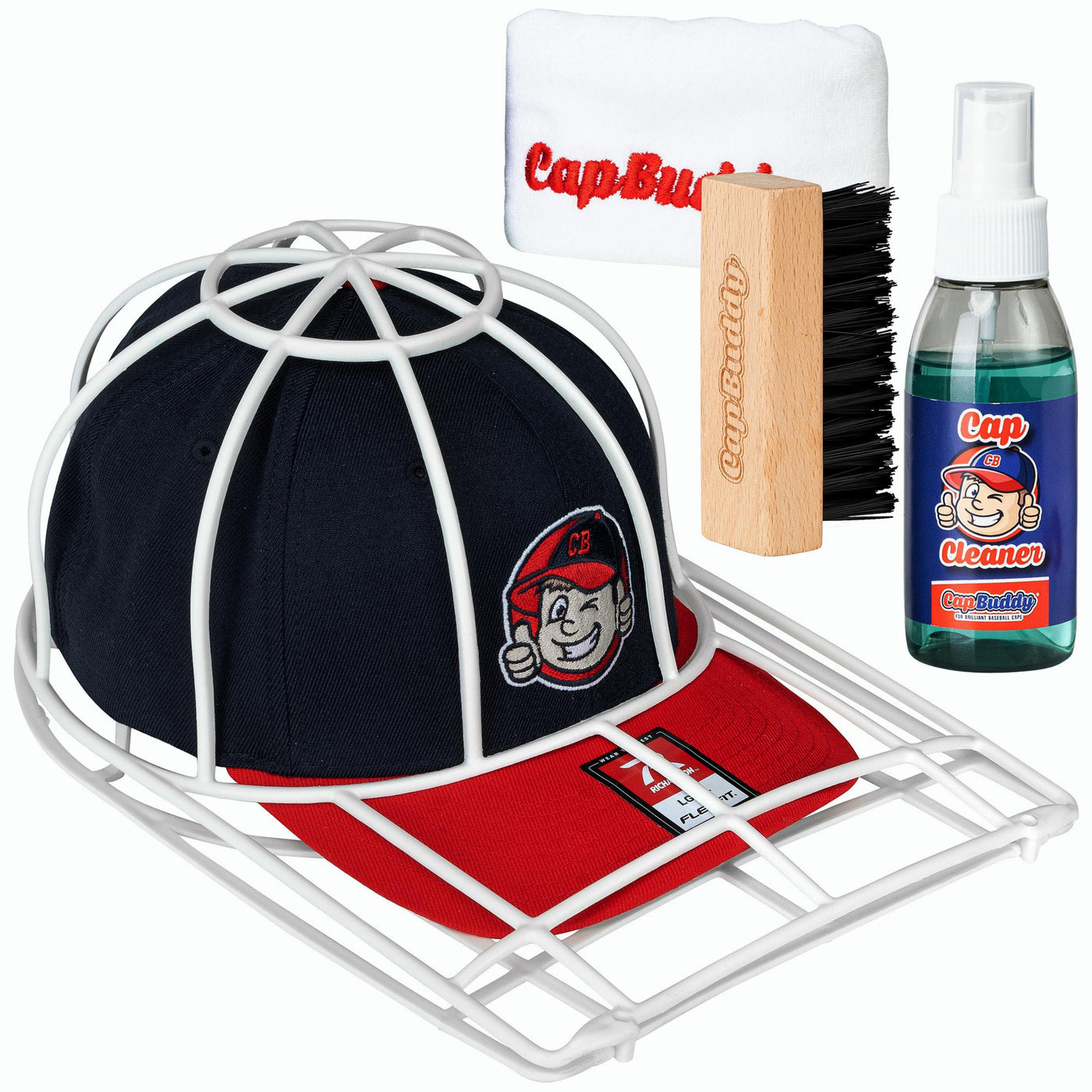 Basecap Reinigen Set - Original Cap Buddy + Cap-Cleaner Set Weiss - Cap Buddy Shop